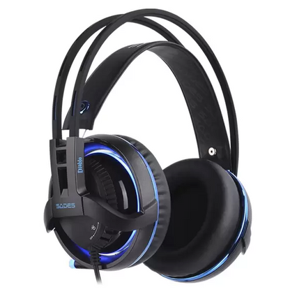 HEADSET SADES DIABLO 7.1 - PRETO/AZUL