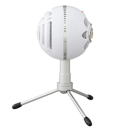 MICROFONE CONDENSADOR LOGITECH BLUE SNOWBALL ICE WHITE USB