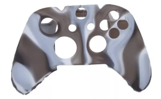CAPA CASE SILICONE CONTROLE XBOX ONE - BRANCA E MARROM