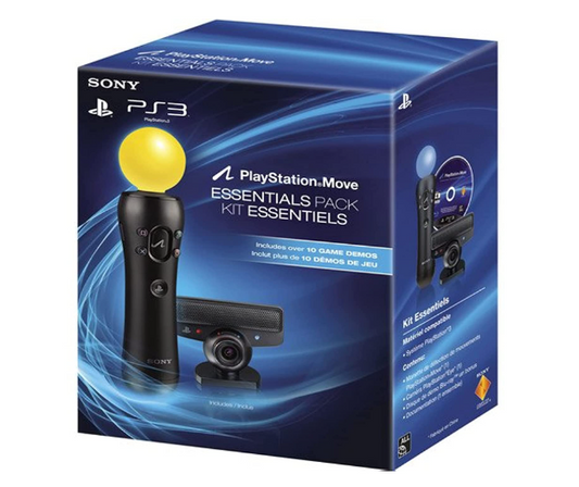 PS3 KIT MOVE ESSENTIALS PACK MOTION CONTROLLER (SEMINOVO)