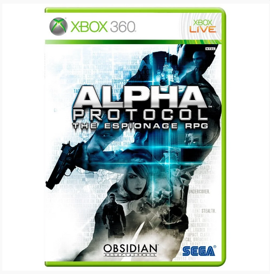 JOGO XBOX 360 ALPHA PROTOCOL THE ESPIONAGE RPG (SEMINOVO)