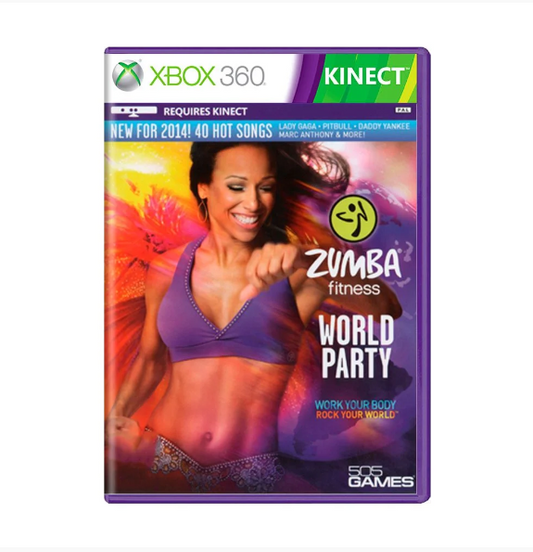 JOGO XBOX 360 ZUMBA FITNESS WORLD PARTY (SEMINOVO)