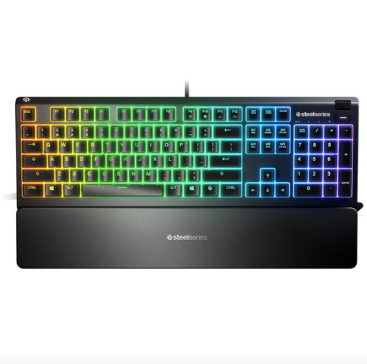 TECLADO GAMER STEELSERIES APEX 3 / PORTUGUÊS / PRETO / PC/MAC/XBOX ONE/PS4