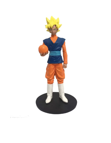 BONECO GOKU SUPER SAIAJIN 2 DRAGON BALL Z 20CM RESINA