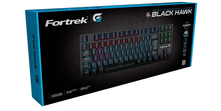 TECLADO GAMER MECANICO FORTREK BLACK HAWK COMPACT