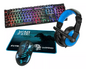 COMBO GAMER 4 EM 1 WARZONE TECLADO,MOUSE,FONE E MOUSEPAD ELG