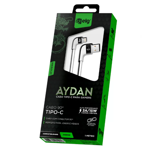 CABO USB 2.0 GAMER PARA TIPO-C ELG