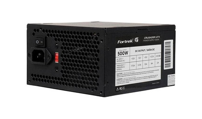 FONTE GAMER FORTREK CRUSADER 500W ATX