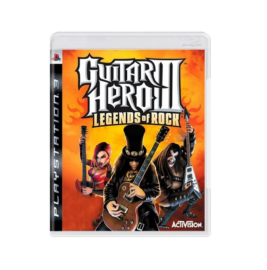 JOGO PS3 GUITAR HERO III LEGENDS OF ROCK (SEMINOVO)