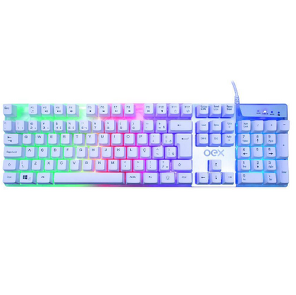 TECLADO GAMER PRISMATIC TC205 OEX SENSÇÃO TATIL PT-BR