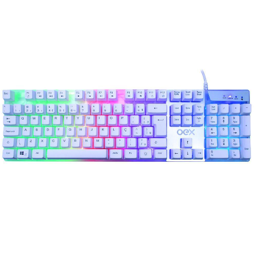 TECLADO GAMER PRISMATIC TC205 OEX SENSÇÃO TATIL PT-BR