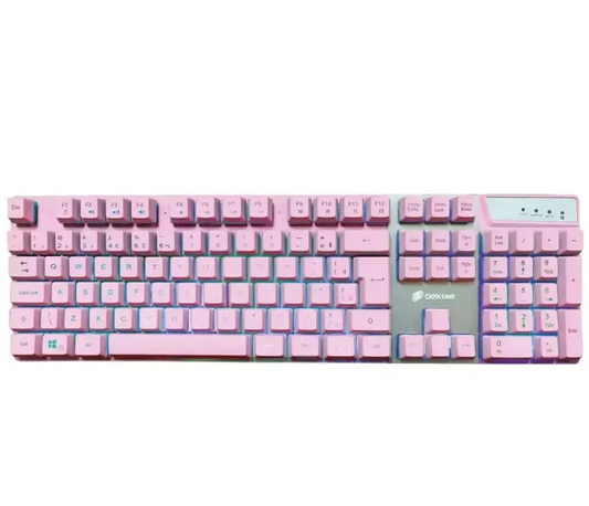TECLADO GAMER PINK PRISMATIC TC205 OEX