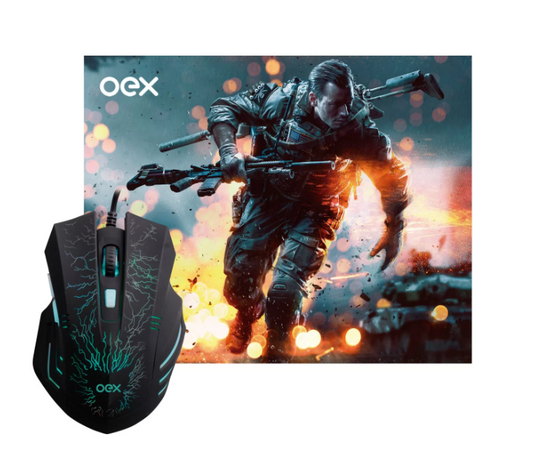 COMBO STAGE MOUSE E MOUSEPAD OEX MC101