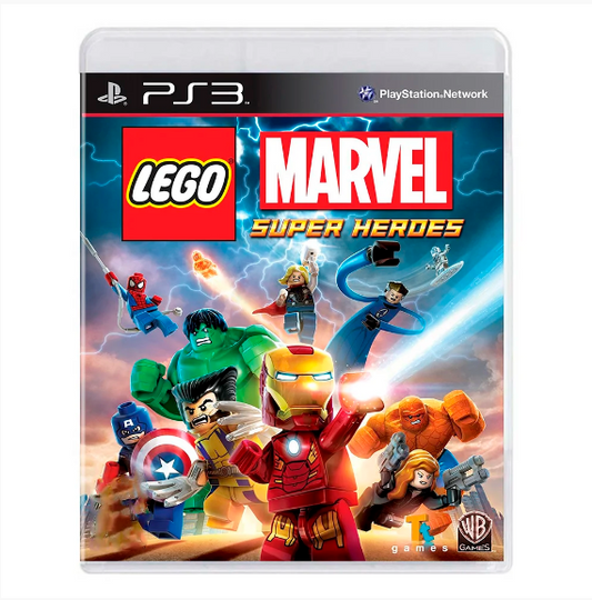 JOGO PS3 LEGO MARVEL SUPER HEROES  (SEMINOVO)