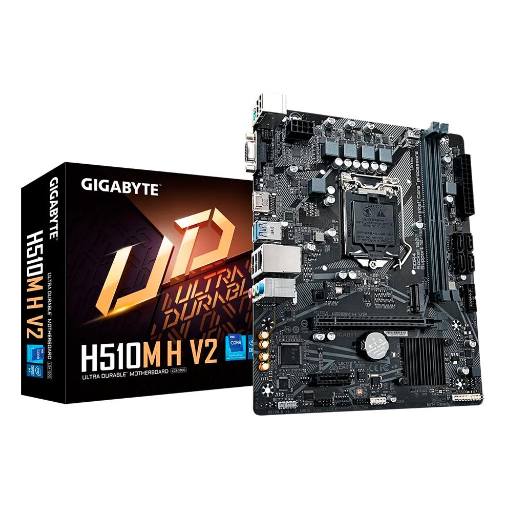 PLACA MÃE GIGABYTE H510M H V2, INTEL LG 1200, 10º E 11º GERAÇÃO DDR4