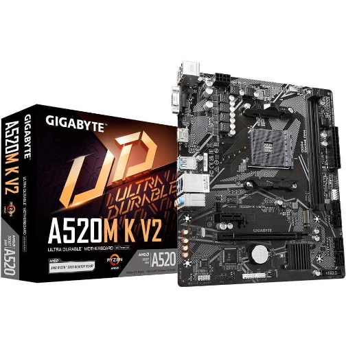 PLACA MAE GIGABYTE A520M K V2 AMD SOCEKT AM4