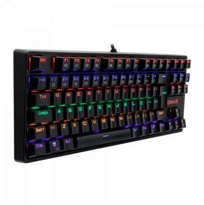 TECLADO REDRAGON DAKSA MECANICO GAMER KEYBORD SWITCH MARROM ABNT2