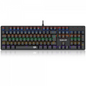 TECLADO GAMER REDRAGON VALHEIM RAINBOW PRETO SWITCH AZUL