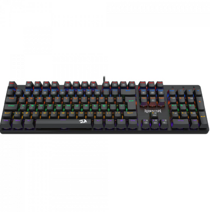 TECLADO GAMER REDRAGON VALHEIM RAINBOW PRETO SWITCH AZUL