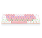TECLADO GAMER REDRAGON LAKSHMI RAINBOW ROSA E BRANCO SWITCH MARROM K606