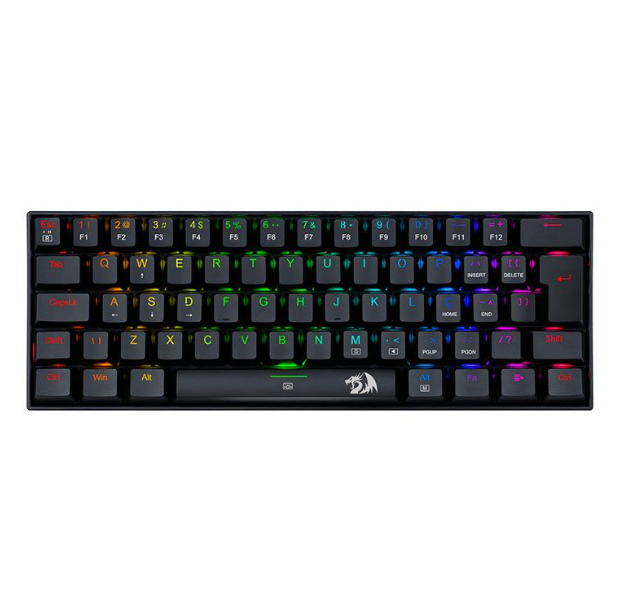 TECLADO GAMER REDRAGON DRAGONBORN RGB PRETO SWITCH MARROM K630