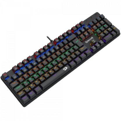 TECLADO GAMER REDRAGON VALHEIM RAINBOW SWITCH MARROM K608