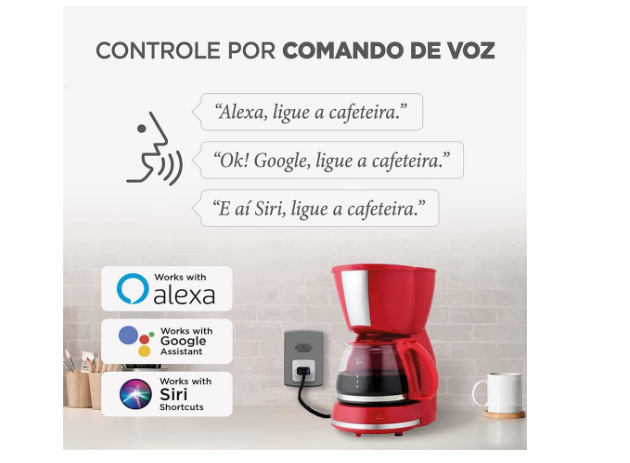 PLUG DE TOMADA INTELIGENTE BIVOLT COM WIFI E BLUETOOTH BRANCA ELG