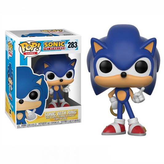 BONECO FUNKO POP SONIC WITH RINGS 283 - SONIC THE HEDGEHOG