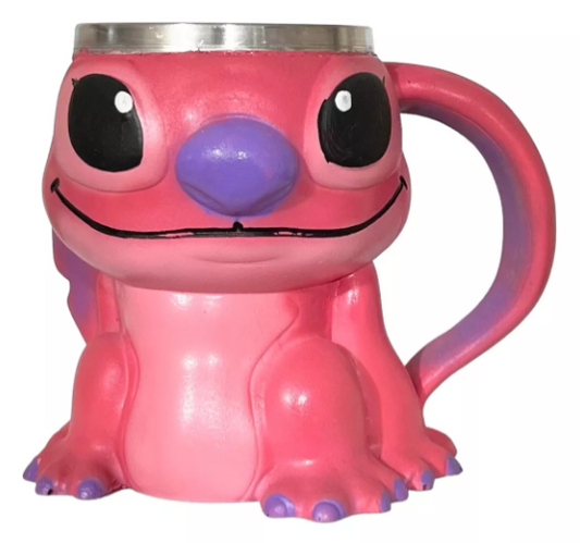 CANECA LILO & STITCH 3D ROSA 250ML
