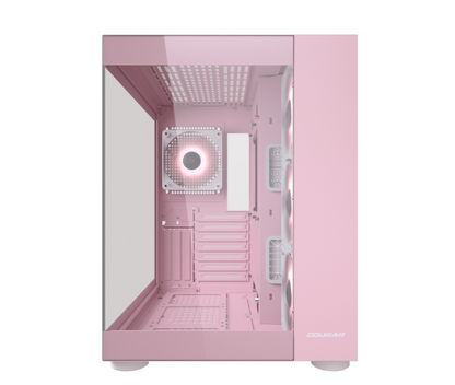 GABINETE COUGAR FV150 RGB MID TOWER DUAL CHAMBER ROSA