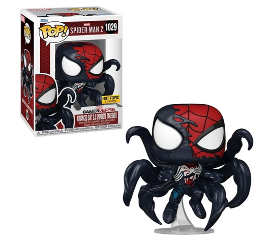 BONECO FUNKO POP PETER PARKER TRAJE SIMBIONTE AVANCADO 2.0 1029- SPIDER-MAN 2