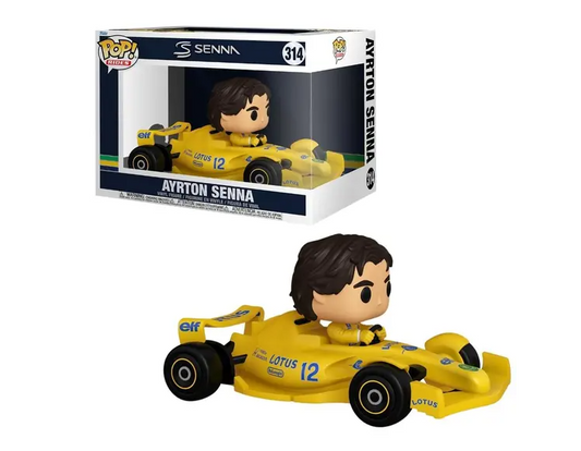 BONECO FUNKO POP AYRTON SENNA RIDES DELUXE LOTUS 313 - SENNA