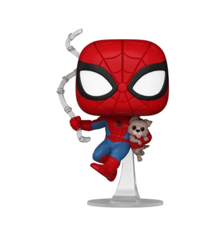 BONECO FUNKO POP SPIDER-MAN E CACHORRO SANDWICH 1449 - MARVEL