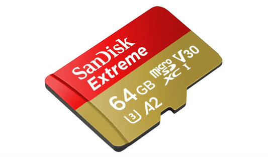 CARTÃO DE MEMÓRIA SANDISK MICRO SD PARA CÂMERA DE AÇÃO 64GB UHS-I COM ADAPTADOR - SDSQXAH-064G-GN6MA