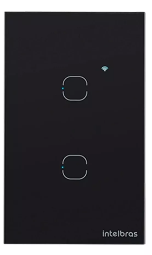 INTERRUPTOR INTELIGENTE WIFI EWS 1002 INTELBRAS PRETO SMART