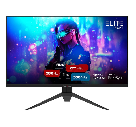 MONITOR LEVEL ELITE FLAT 280HZ 1 MS 27'' ELED FREESYNC G-SYNC