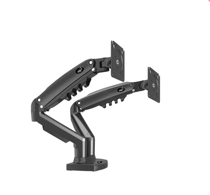 SUPORTE DUPLO MULTIARTICULADO COM PISTAO A GAS PARA 2 MONITORES ELG