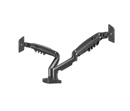SUPORTE DUPLO MULTIARTICULADO COM PISTAO A GAS PARA 2 MONITORES ELG
