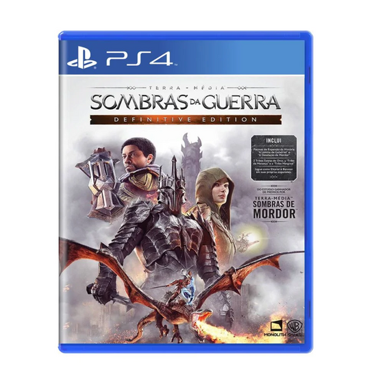 JOGO PS4 SOMBRAS DA GUERRA (SEMINOVO)
