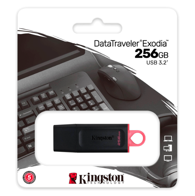 PENDRIVE KINGSTON DATA TRAVELER EXODIA 256GB DTXON/256 / USB 3.2 ONYX