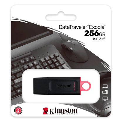PENDRIVE KINGSTON DATA TRAVELER EXODIA 256GB DTXON/256 / USB 3.2 ONYX