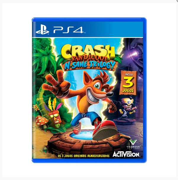 JOGO PS4 CRASH BANDICOOT N SANE TRILOGY