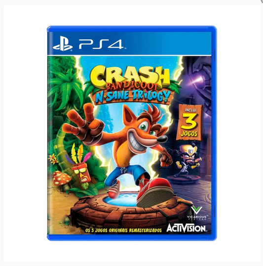 JOGO PS4 CRASH BANDICOOT N SANE TRILOGY