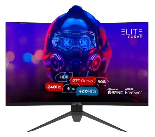 MONITOR LEVEL ELITE CURVE 27'' 240HZ 1MS
