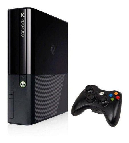 CONSOLE MICROSOFT XBOX 360 SUPER SLIM 4GB  PRETO (SEMINOVO)