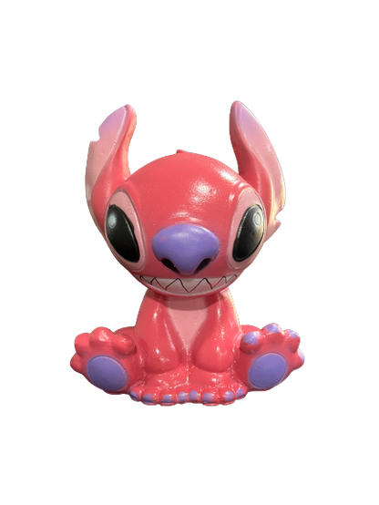 COFRE BONECO ANGEL STITCH RESINA 18CM