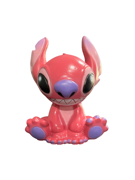 COFRE BONECO ANGEL STITCH RESINA 18CM
