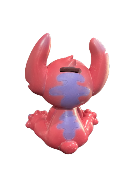 COFRE BONECO ANGEL STITCH RESINA 18CM